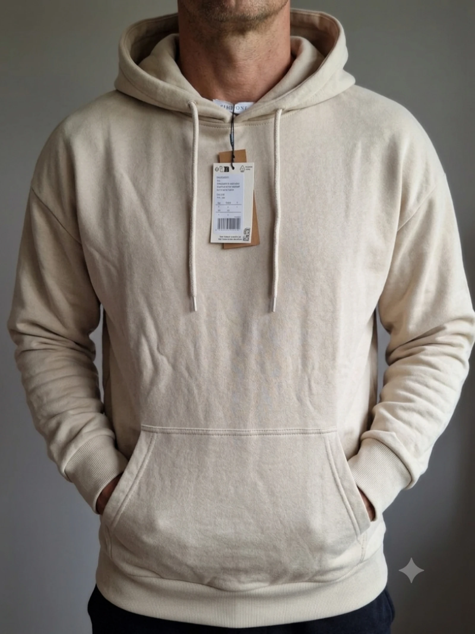 Moletom com capuz Pier One bege tamanho G novo com etiqueta – photo 2